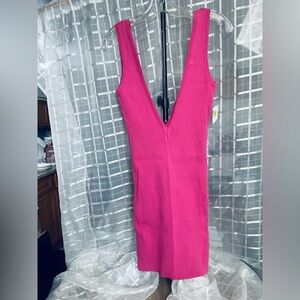 Elegant Pink Sleeveless Dress
